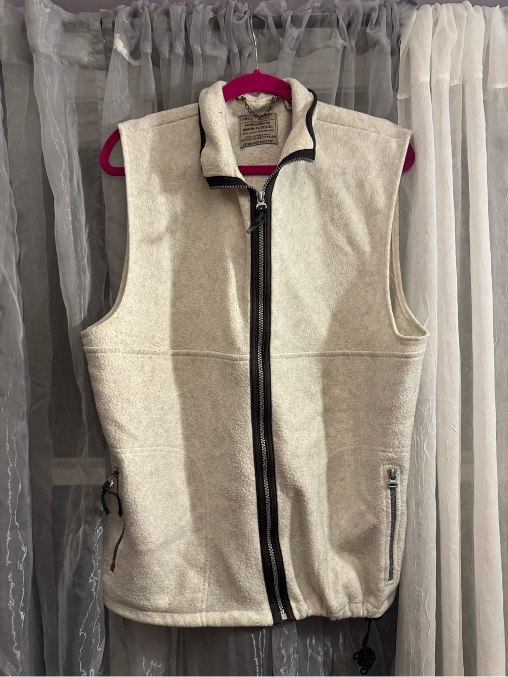 Vintage Bugle Boy Cream L Vest Jacket